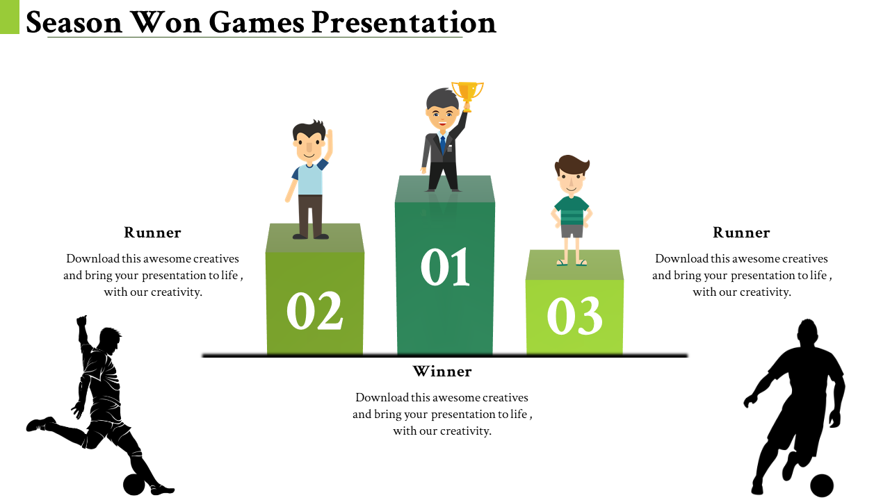 Free - 3 Noded Achievement PowerPoint Templates & Google Slides
